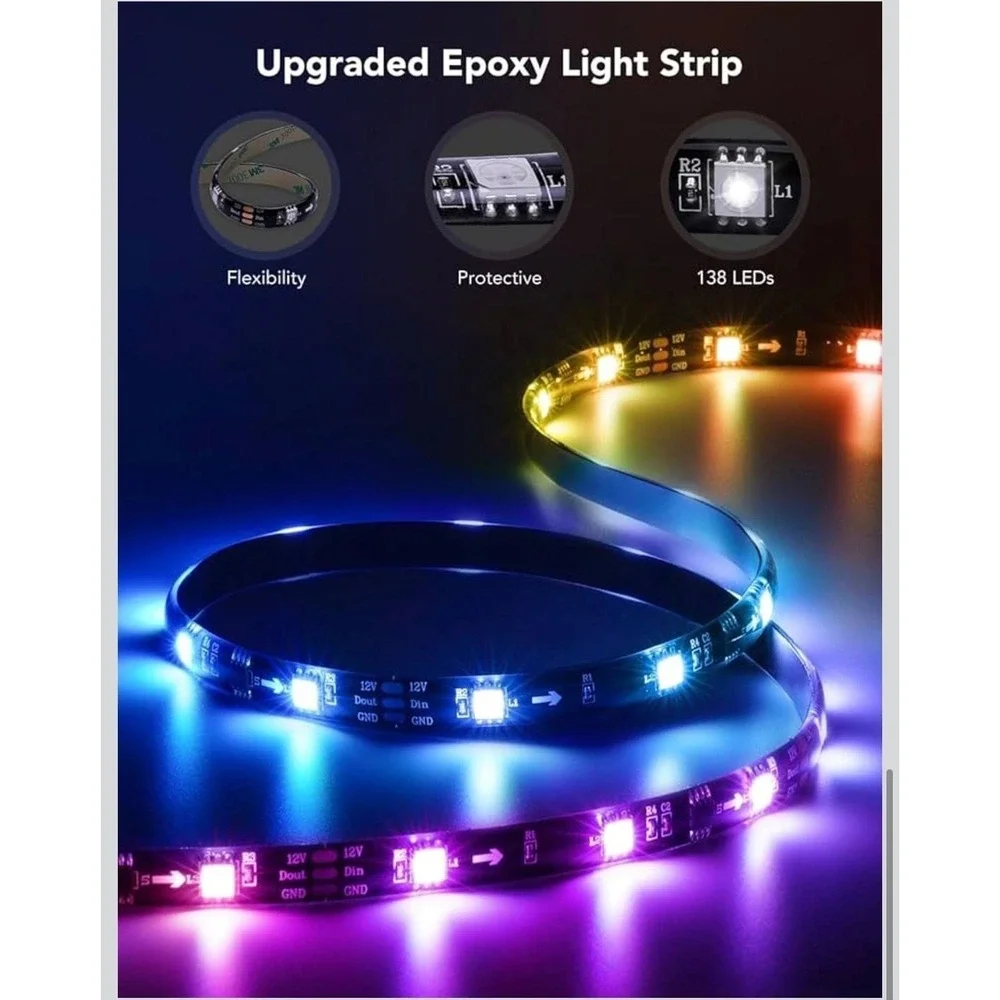 Govee TV LED Backlight, RGBIC Smart LED‎ Strip Lights for 55-65 Inch TVs with BT